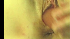 this amateur milf fucks herself with a red dildo in homemade video