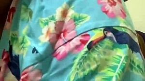 Horny friend pounds black milf's ass hard in bathroom with girlfriend watching.