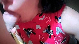 Latina teen mother-in-law gives amazing blowjob 😍