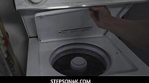 Stepson4K - MILF stepmom Quinn Waters slurps my huge cock during chores.