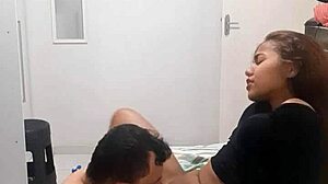 Couple Engages in Intense Sucking Session