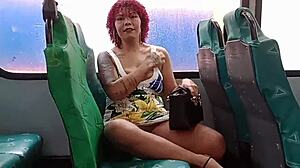 Flashing Inside the Bus! My Cuckold Can’t Handle the Public Heat!