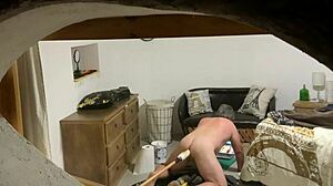 Peeping Tom Watches Intense Gay Fucking Action Unfold