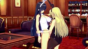 ikaruga and katsuragi have intense futanari sex as bunny girls