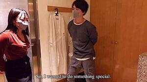 Chocolate Slick Sex in the Bathroom on Valentines Day for Japanese Young 18+ Couples Real Orgasm