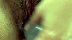 Playing with toys in morning masturbation session