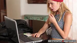 Babysitter Rides Her Boss's Black Dick Hard