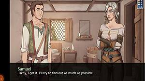 dirty hentai game unfolds with wild fantasy scenes. boobs and chaos everywhere.