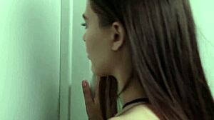 Adult Time - Lana Rhoades Catches Lesbian Roommate Dillion Harper Squirting Hard.