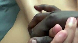 Blonde Latina Girl Bent Over for Big Black Cock Doggystyle