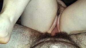 POV closeup of amateur wife's intimate moment being touched and explored