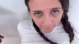 She flashed tits in park. Then I fucked her at home!