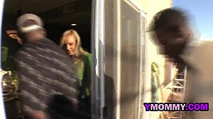 Huge-Titted Blonde Feels Intense Emotions In Rough Threeway Fuck With German And Black Partners