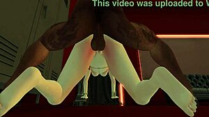 Wow! Cute interracial cartoon babe slammed hard in wild 3D hentai game action. What a crazy anime fuck fest!