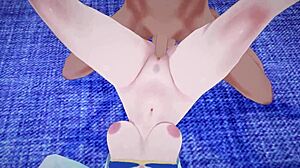 Bioshock Elizabeth gets cumshot in Japanese hentai.