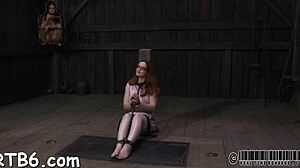 In servitude, she reaches intense orgasm during porn scene.