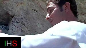 Man, this horny guy bangs a stunning mulatto by the seaside!