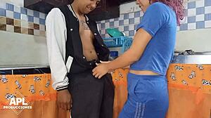 Horny Roommate Seduces Father-in-Law for Interracial Pussy Play