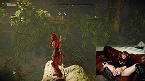 gamer slut got caught masturbating with cam still rolling