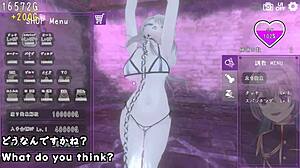 dark dominance trial with crossdressing machine in hentai game