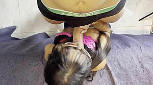 I got naked in front of my gay friend and he ate pussy for the first time.