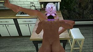 Intriguing scene of getting dinner ready in anime style