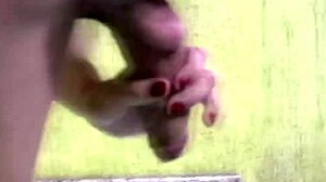 Shemale teases her tits in jacuzzi, wanking hard shecock while relaxing. It’s pure solo heat!