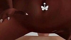 fucking that dream black girl in hentai anime with big cock assfucking 😍