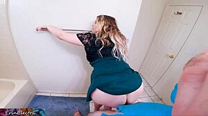 Milf Bangs Stepson In Bathroom Before Work