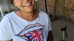 Neighbor left patio open, so I saw her big ass and filled it with semen