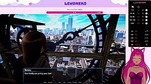 Vtuber Lewdneko dives into harem hotel part 14 with big tits and creampie action 😈