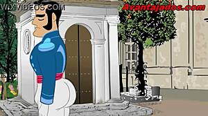 Brazilian gay pornstar in anime as bullfighter with lover 😘