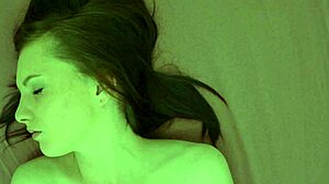 Czech girl fingers shaved pussy to orgasm in homemade solo session