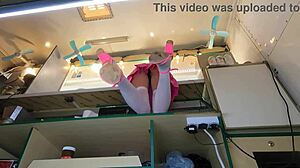 crazy girl fucks for cash at work