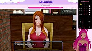 Vtuber Lewdneko dives into harem hotel part 14 with big tits and creampie action 😈