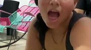 Amiga De Mi Madre Shows Tangas To Provoke