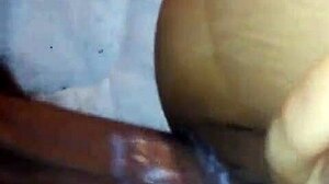 Light skin ebony amateur gets creamy