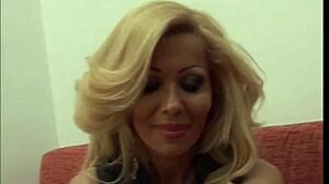 At the casting, an Italian blonde milf stunned everyone with her bold interview moves.