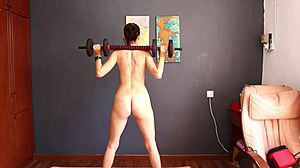 try my first naked barbell workout it looks intriguing