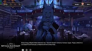 Blonde patient gives handjob to monster cock in hospital hentai scene