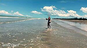 Wife Feels Thrill Flashing Nude on Public Beach