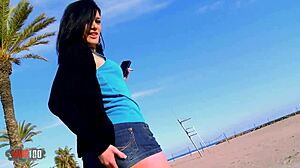 french babe lana fever paying her holiday with her pussy