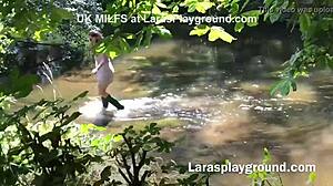British Milf Strips Down and Plays Dirty in Wild Outdoors