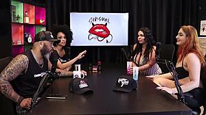 Sexy Teen 18+ Mayze Sheer Red Enjoys Gangbang Squirting Without Anal