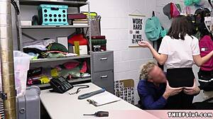 Aria Valencia got caught stealing and offered her tight teen body instead