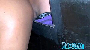 Husband Films Teen Wife Getting Pounded in Glory Hole! More on Red!