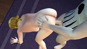 3d Alien Monster Sucks Young Cock in Hentai Anime Adventure