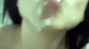 Swallowing My Cum Like A Little Whore!