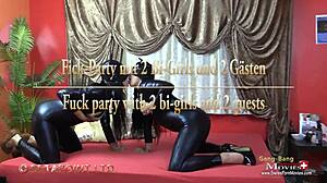 German orgy features fingering and cumshots!