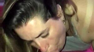 Slut Gives Great Blowjob And Swallows It All Deepthroat